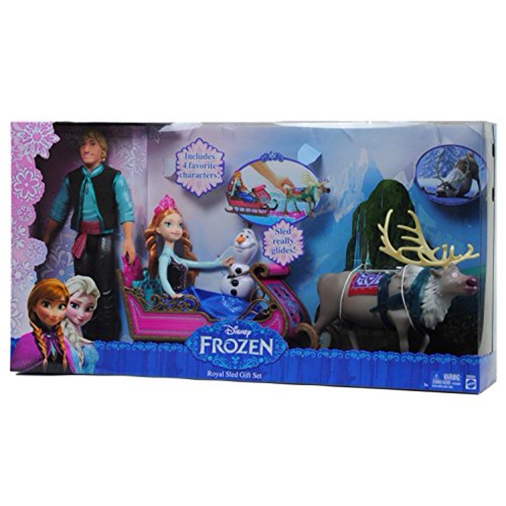 Disney Frozen Royal Sled Gift Set Includes 4 Favorite Characters