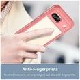 thumbnail image 5 of Allytech for Google Pixel 7A Clear Case, Hybrid Rugged Anti-Yellow Shockproof Hard Shell Back Cover Phone Case for Google Pixel 7A, Red, 5 of 8