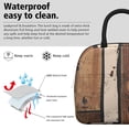 thumbnail image 2 of Insulated Lunch Bag for Women, Floral Print Oxford Fabric Lunch Box, Leakproof Thermal Cooler Tote for Work, School & Picnic, Vintage Wood Print, 2 of 5