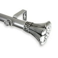 thumbnail image 3 of 1" Dia Adjustable 66"-120" Curtain Rod with Regulu Finials - Satin Nickel,(100-02-665), 3 of 3