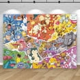 thumbnail image 2 of Banner de feliz cumpleaños, telón de fondo grande de Pokémon, decoración de Pikachu para niños, baby shower, monstruo de bolsillo, accesorios de fondo de anime, póster, 2 of 5