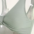 thumbnail image 7 of Duqingm Maternity Swimsuits for Women Maternity One Piece Swimsuit Scoop Neck Pregnancy Bathing Suit for Women Wide Straps Criss Back Tie Ribbed Green,S, 7 of 7