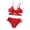 Red, variant on Shadoumai Girls Swimsuits Size 10-12 Ribbed Bikini Sets for Girls 10-12 Adjustable Strap Girls Tankini Swimsuit 2-Piece Rash Guard Ruffle Bathing Suit