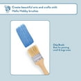 thumbnail image 6 of (3 pack) Hello Hobby 3pc Natural Chip Brush Set, 6 of 9