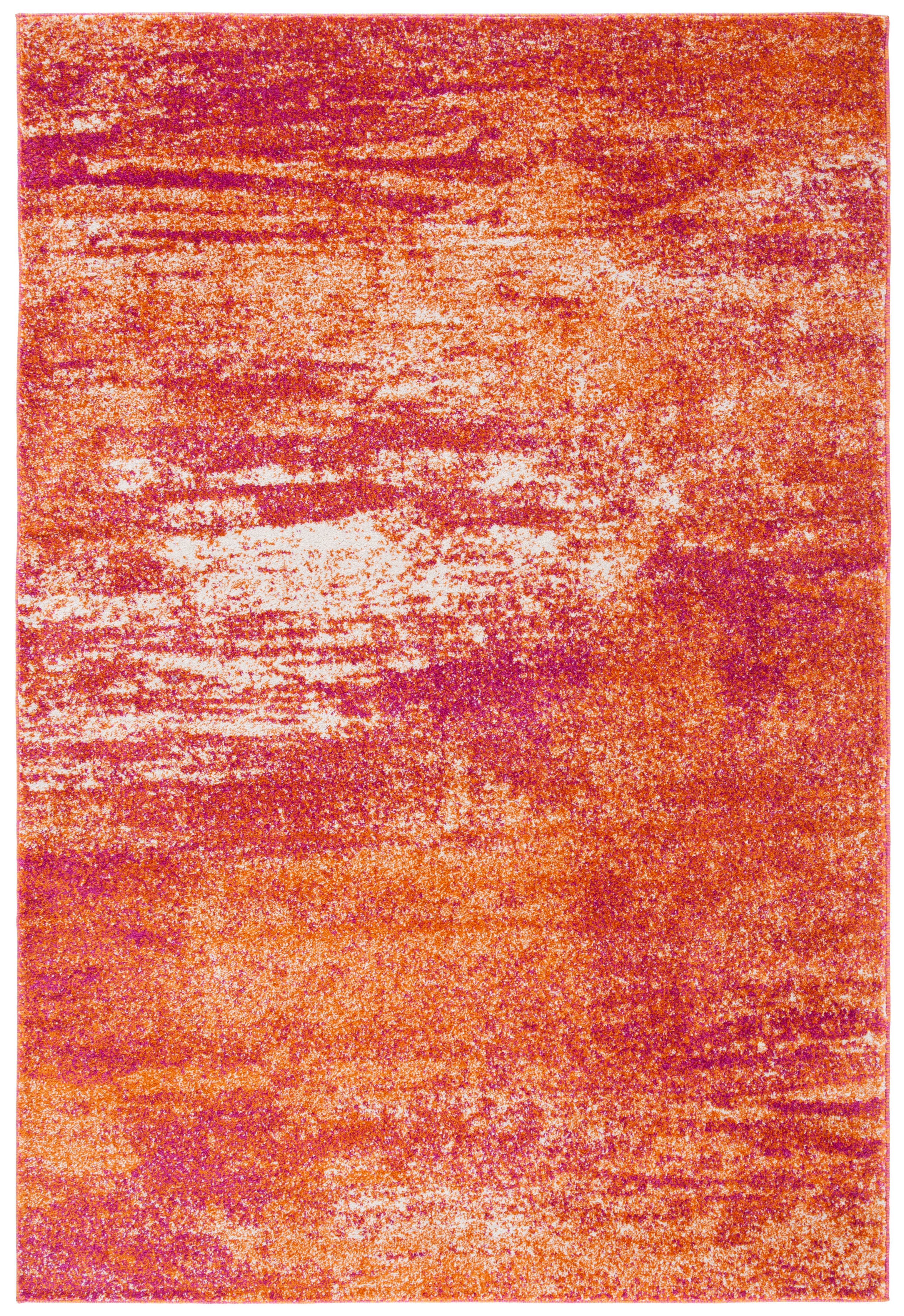 SAFAVIEH Evoke Frosina Abstract Area Rug, Ivory/Orange, 3' x 5'