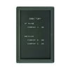 Quartet Radius Design Changeable Letter Directory, 2' x 3', 1 Door, Graphite Frame