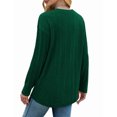 thumbnail image 5 of Fantaslook Womens Tops Textured Long Sleeve Shirts Casual Fall Tops Lightweight Pullover, 5 of 9