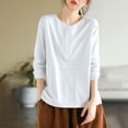 thumbnail image 4 of yunLCZ Womens Long Sleeve Shirts Womens Fall Tops Long Sleeve Fall Tops For Women 2025 V Neck T Shirt Womens Long Sleeve Shirts, 4 of 4