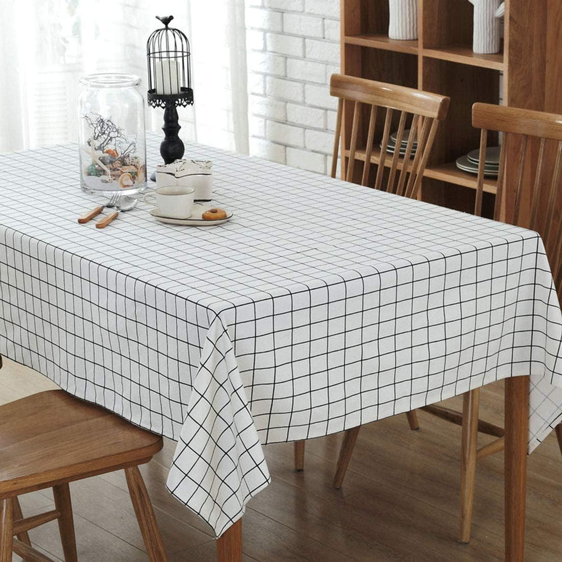 Tablecloth Fabric Lotus Effect Fleckenabweisend Linen Look 110x140cm Rectangular
