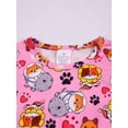 thumbnail image 6 of WIBACKER 2-Piece Summer Pajamas for Kids Girls Dog Astronaut Short Sleeves Tee and Shorts Toddler Cool PJs Set Size 3-12Y, 6 of 14
