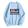 thumbnail image 1 of Wyzesi Sweat à Capuche pour Femmes Imprimé Sans Capuche Col Rond Manches Longues Pull Chandail en Molleton Blanc Chandails en Molleton en Coton pour Femmes, 1 of 3