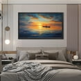 thumbnail image 4 of Ocean Art Wall Decor Sea Wall ArtSunset Wall ArtSunset Fisherman Canvas Wall Art Painting For Livingroom Decor Office Bedroom Decoration, 4 of 8