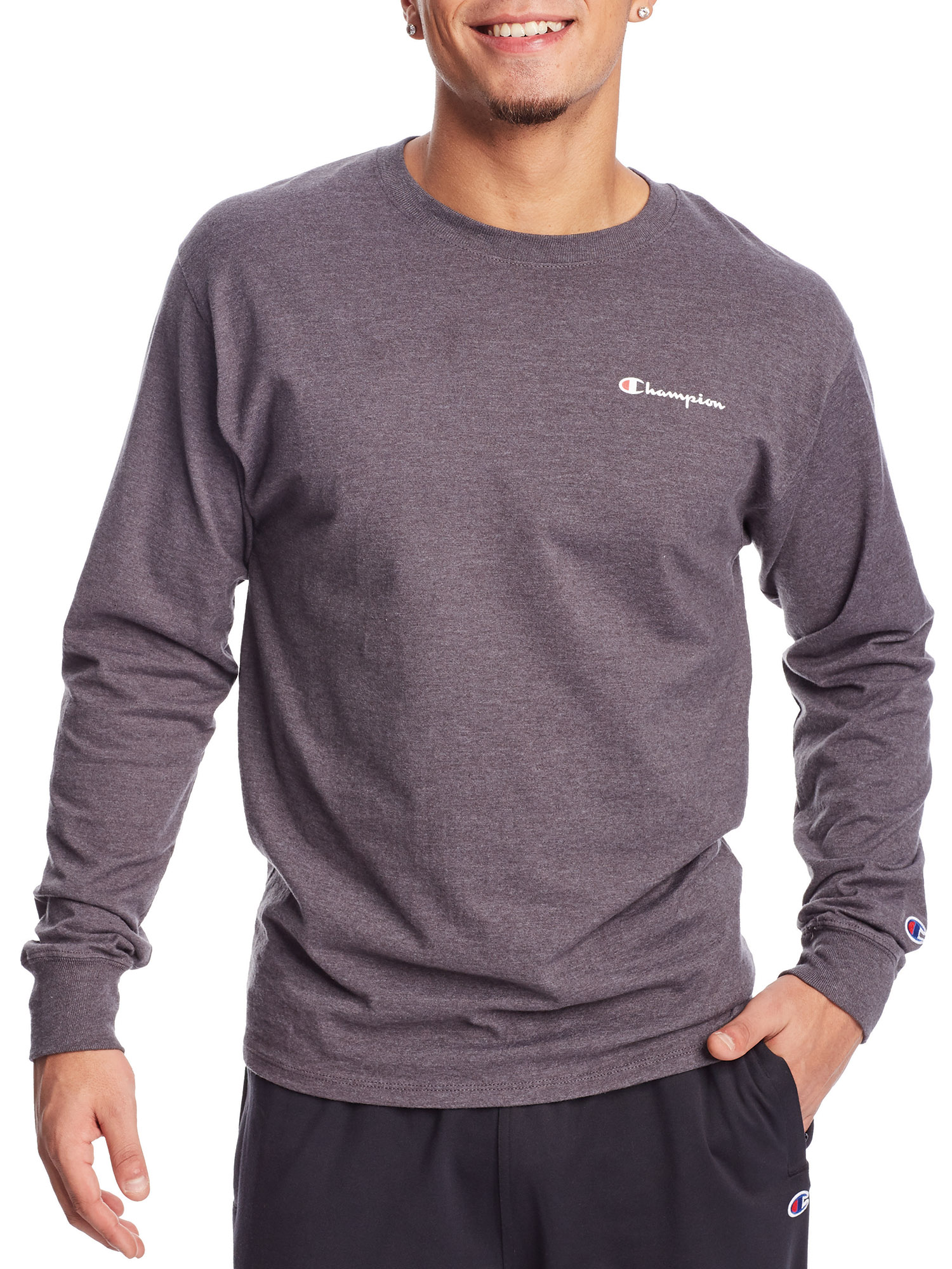 Champion Mens Classic Graphic Long Sleeve Tee