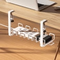 thumbnail image 2 of Desktop Cable Organizer  Hardware Cable Organizer Cord Management System  Multipurpose Cable Clips for Office & Home  Includes 5 Pcs Ties (40cm Black), 2 of 7