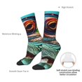 thumbnail image 4 of KLL Stylish Sunglasses Iguana Print Cool Socks Men's Women's Crew Socks Funny Crazy Novelty Stockings, 4 of 6