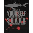 thumbnail image 4 of Old Glory Mens Always Be Yourself Shark Bloody Long Sleeve Graphic Hoodie, 4 of 6