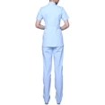 thumbnail image 2 of Uniforme de Médecin Infirmière Vêtements Manches Courtes Robe de Soins Infirmiers, 2 of 4