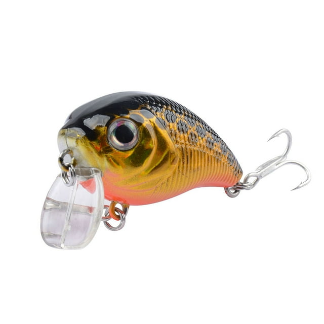 CSChome Artificial Bait Bionic Fishing Bait Hook Simulation Realistic Reflective Angling Plastic Small Fatty Floating Rock Lure Outdoor Fishing Fake