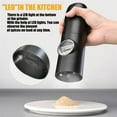 thumbnail image 3 of Automatic Pepper Grinder Salt And Pepper Grinder USB Rechargeable Adjustable Coarseness Spice Mill With LED Light Kitchen Tool ,Easy to Operate, 3 of 6