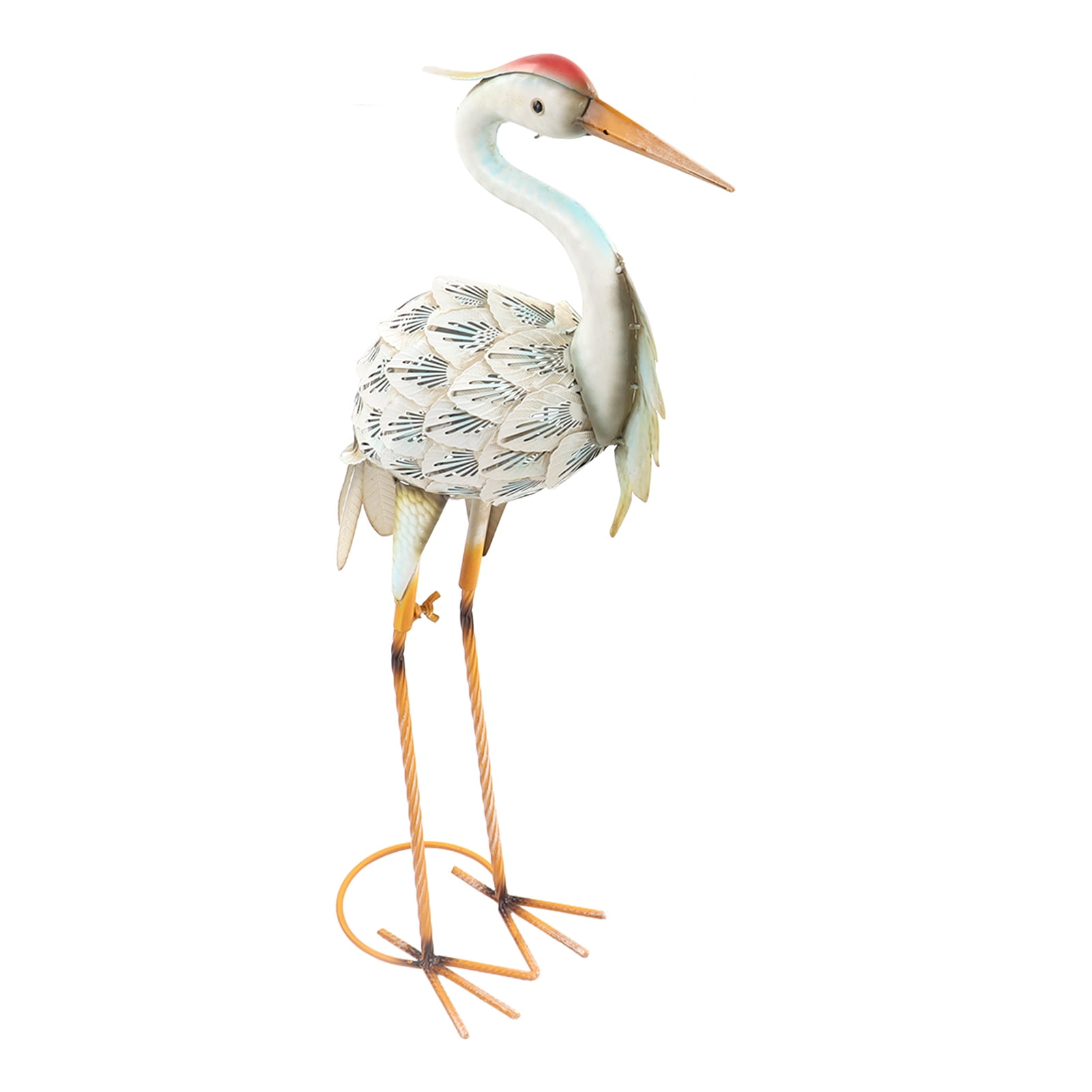 Estatuas de garza al aire libre, estatua de jardín de garza idílica ...