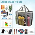 thumbnail image 4 of Bolsa de playa grande, bolsas de piscina, bolsa de playa de malla para juguetes, toallas, chanclas, bolsa de playa, 42*38*20cm, 4 of 7