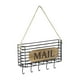 thumbnail image 1 of Organizador de correo de pared con soporte para llaves y correo, incluye 5 ganchos para entrada del baño o puerta de entrada., 1 of 9