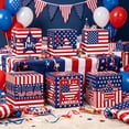 thumbnail image 6 of 6PCS Patriotic 4th Of July Paper Treat Boxes USA Themed Squares Candy Boxes for Independence Day Party Favors Gift Giving and Holiday Celebrations, 6 of 6