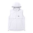 thumbnail image 4 of Inverlee Women's Hooded Sleeveless Vest Full Zip Lightweight Casual Outdoor Windbreaker with Pockets White M, 4 of 7