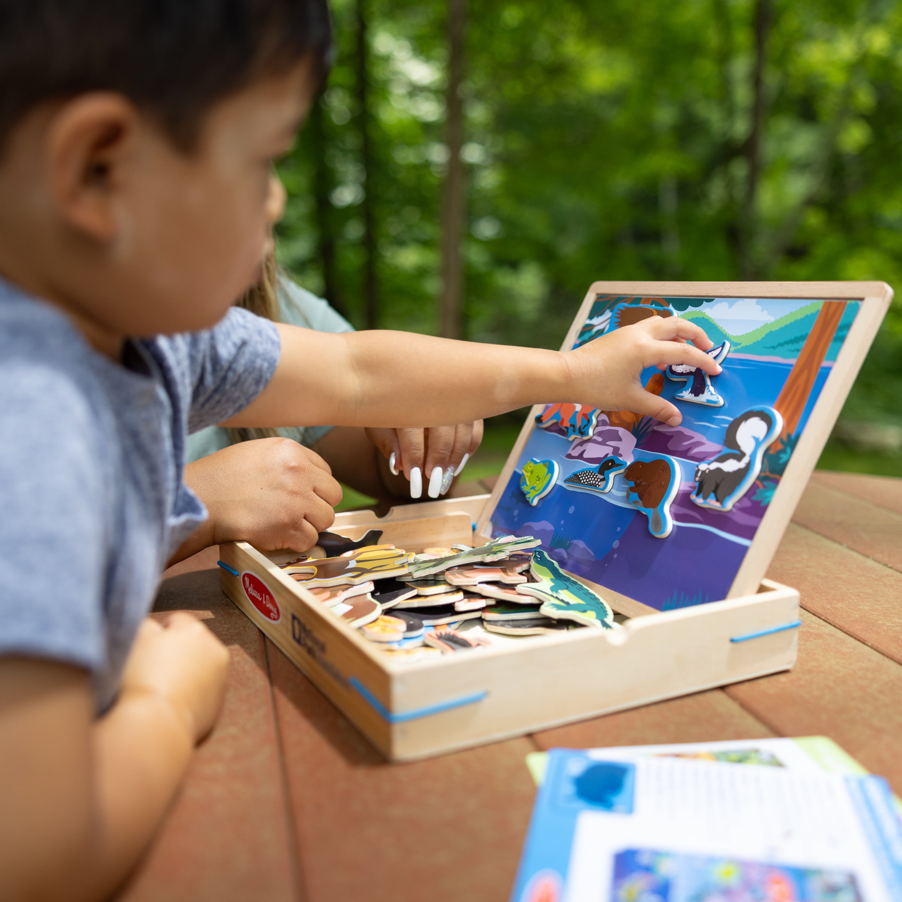 Melissa & Doug National Parks Wooden Picture Matching Magnetic Game - FSC Certified