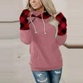 thumbnail image 3 of Blouse à Manches Longues 100 % Polyester avec Poche Individuelle Fluide Exquise Multicolore pour Femmes (Rose, m), 3 of 4