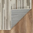 thumbnail image 2 of 7â€™ x 9â€™ Gray Abstract Striped Indoor Outdoor Area Rug, 2 of 5