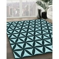 thumbnail image 2 of Ahgly Company Indoor Square Patterned Deep Teal Green Area Rugs, 6' Square, 2 of 6