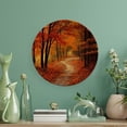 thumbnail image 4 of Wuche Fall Leaves Bone China Decorative Plate Ceramic Home Office Wall Decor 10x10inch, 4 of 7