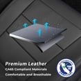 thumbnail image 2 of Coverdream Gladiator Car Seat Covers Full Set for 2020-2026 Jeep Gladiator,Rear w/No Armrest Truck Seat Cushion,Manual Seats only - Leatherette (Black&Diamond ), 2 of 9