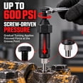 Grease Fitting Extractor Industrial Grease Unclogger, Grease Fitting Cleaning Tool with Adapters ...