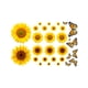 thumbnail image 1 of 22 piezas de calcomanías de pared de girasol, calcomanías de flores amarillas extraíbles, impermeables, 3D, mariposas florales, calcomanías de pared, decoración DIY para niños, dormitorio de bebé, sa, 1 of 4