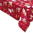 thumbnail image 1 of Yesfashion Christmas Rectangle Tablecloth, Waterproof and Stain Resistant Washable Polyester Table Cloths, Fabric Table Cover for Kitchen, Camping, Parties, 1 of 10