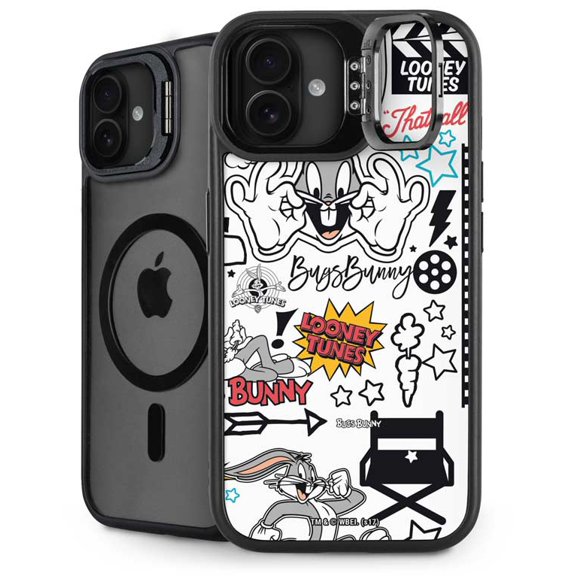 Skinit Looney Tunes Bugs Bunny Patches iPhone 16 Kickstand Case