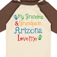 thumbnail image 4 of Inktastic Arizona Grandma Grandpa Love Me Boys or Girls Long Sleeve Baby Bodysuit, 4 of 5