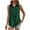X229-Green, variant on Women's Solid Lapel Sleeveless Tank Tops Summer Button Down Shirts Office Ladies Shirts-Green L