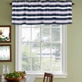 thumbnail image 4 of Purple Navy Blue Striped Valances for Windows, Decorative Rod Pocket Window Valance Curtains, Abstract Gradient Lines Art Short Curtain Drapes for Kitchen/Living Room, 2 Panels, 42" W x 12" L, 4 of 8