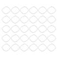 thumbnail image 2 of Open Frame Pendant, Hollow Geometric Frame Pendants Portable 30Pcs  For Party For Family Rounded Square Small, 2 of 8