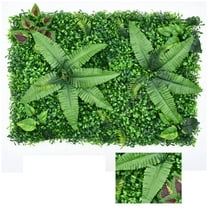 Ckraxd Artificial Green Plant Wall Decoration - Lifelike Plastic Lawn Panel - 40x60cm for Home, Garden, Event & Wall Decor