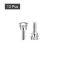 thumbnail image 3 of Tornillos moleteados Unique Bargains M4x12mm Niquelado 10uds, 3 of 4