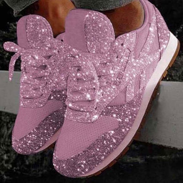 Nuevos zapatos de mujer con lentejuelas Comercio exterior Tallas grandes Moda Deportes Zapatos casuales Wmkox8yii shalkjhdk740