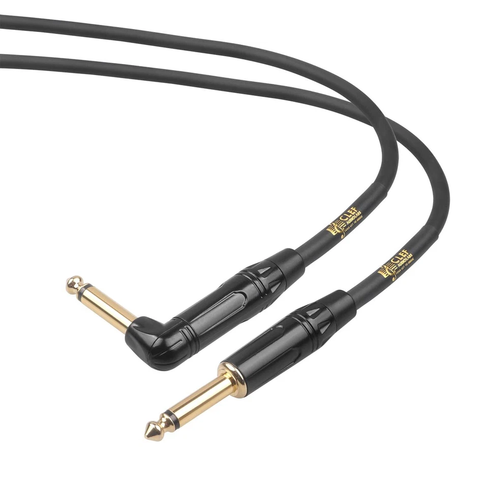 KLYNE- Clef Audio Labs Instrument Guitar Cable Shell/Pvc Jacket - 10Ft - 1Pk