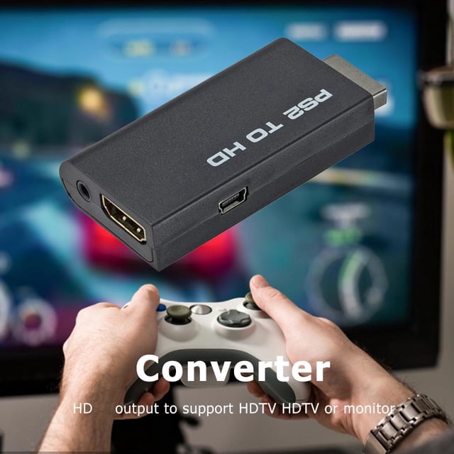 Para PS2 a HDMI-Convertidor de audio y video Consola de juegos Adaptador HDTV