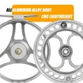 thumbnail image 5 of Silver Color 5/6 7/8 9/10WT Fly Reel All-metal Fishing Reel Fly Fishing Reel, 5 of 11