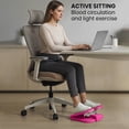 thumbnail image 4 of Portable Under Desk Stepper with Ergonomic Pedals and 100N Resistance for Seated Exercise Hot Pink, 4 of 6