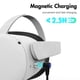 thumbnail image 3 of Matsuzay Estación de carga de auriculares de juego VR Gamepad soporte de base de pantalla ajustable tipo C reemplazo de de velocidad rápida Electrónica Blanco, 3 of 6
